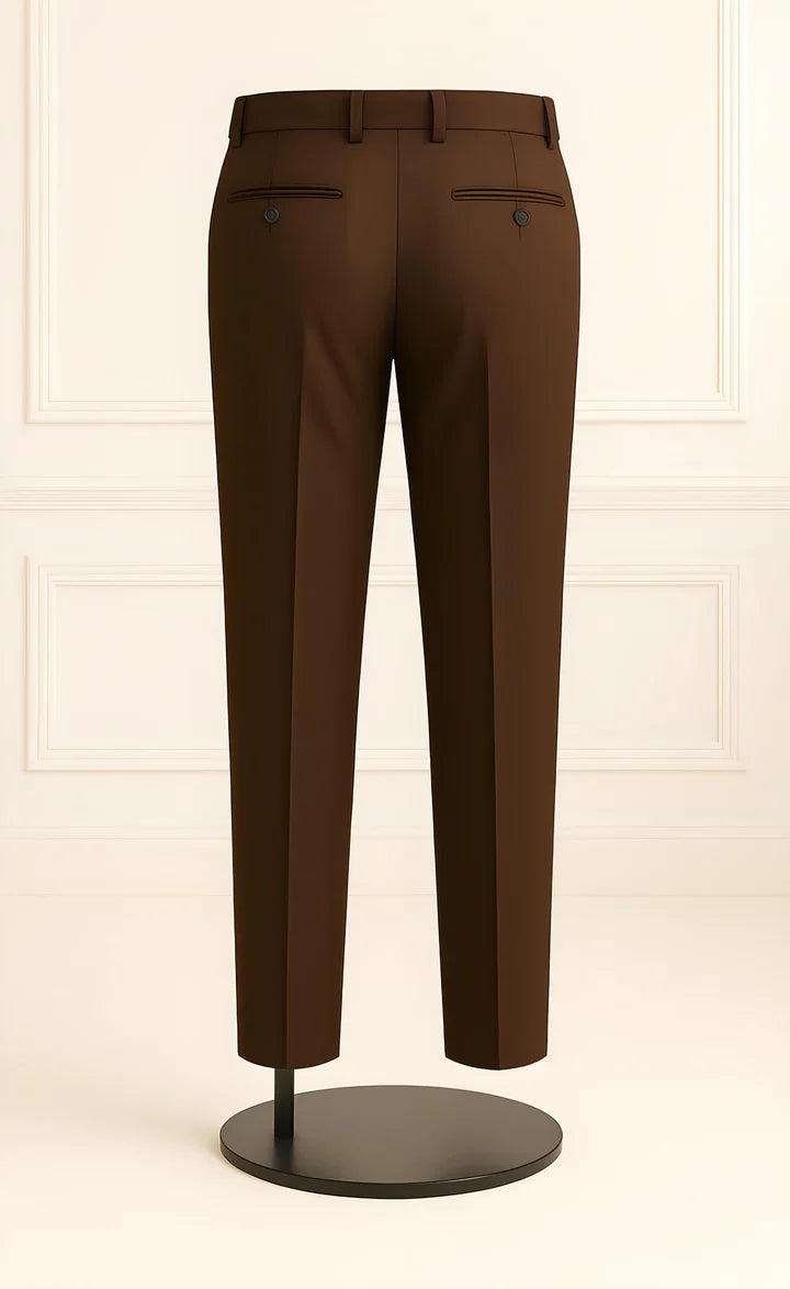 Elegant Chocklate Brown 3-Piece Suit/Tailored Fit