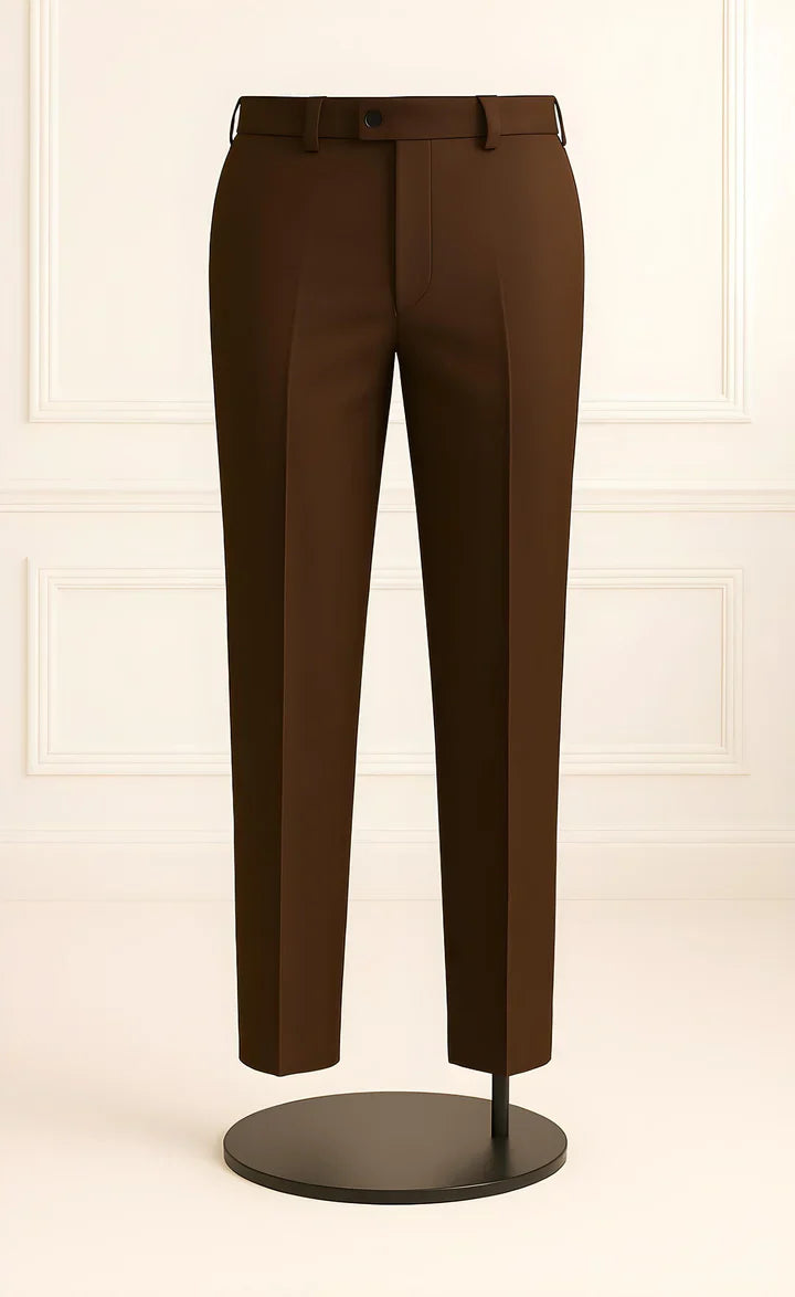 Elegant Chocklate Brown 3-Piece Suit/Tailored Fit