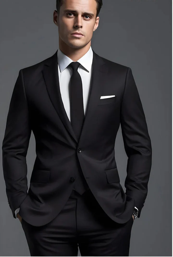 “Black 2-Piece suit – Effortless Modern Elegance”