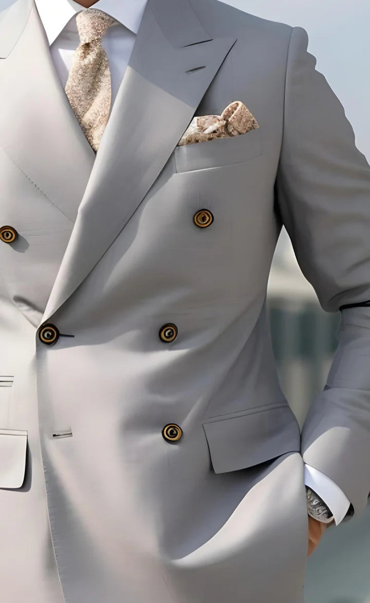 “Steel Grey Suit – Effortless Modern Elegance”