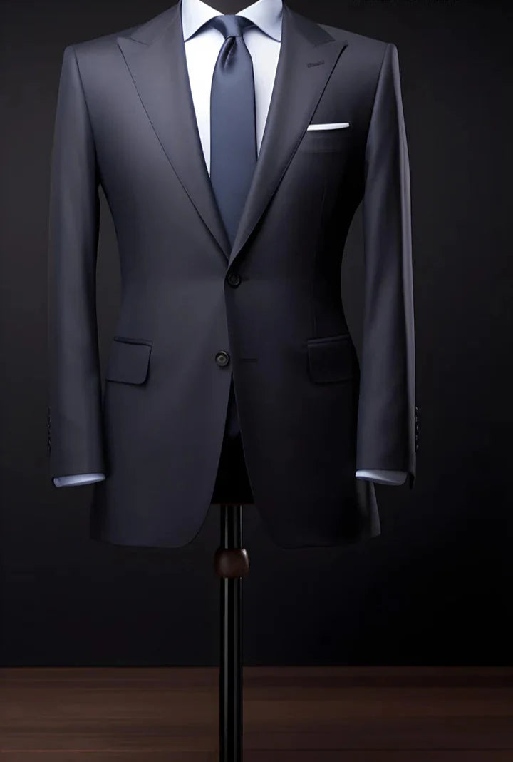 “ Dark Grey 2-Piece Suit – Effortless Modern Elegance”