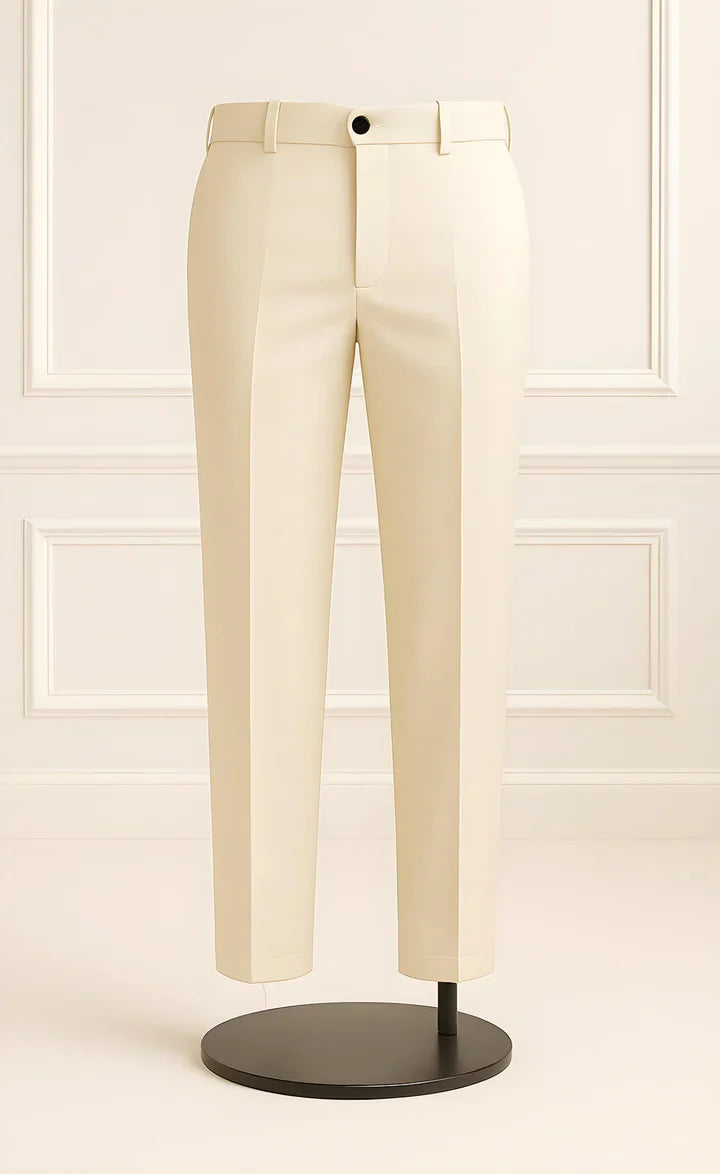 Elegant Ivory 3-Piece Suit/Tailored Fit