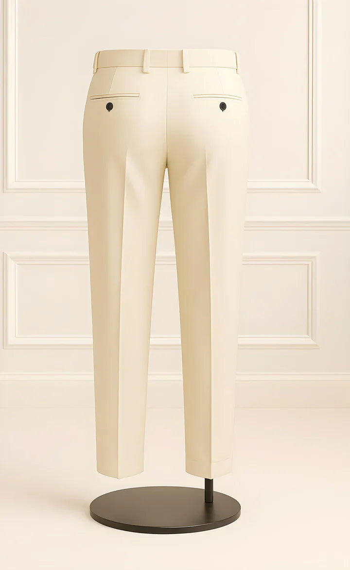 Elegant Ivory 3-Piece Suit/Tailored Fit