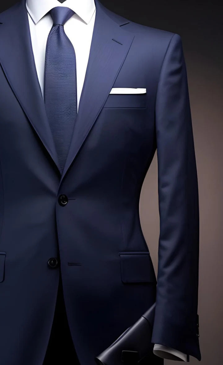 Dark Blue 2-Piece Suit – Effortless Modern Elegance”