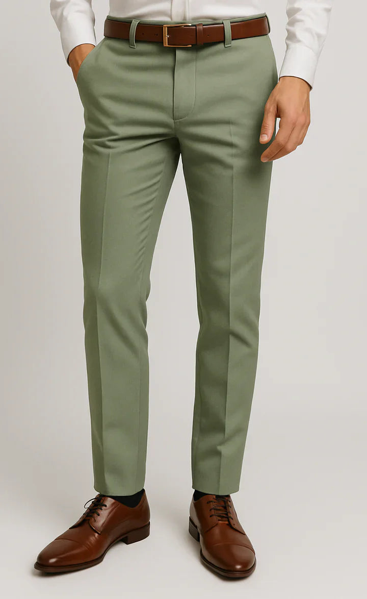 Elegant Sage green 3-Piece Suit/Tailored Fit