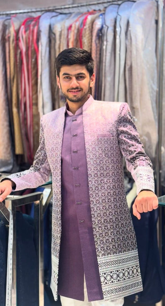 Elegant Fusion Ombre IndoWestern Shrug – Contemporary Ethnic Charm