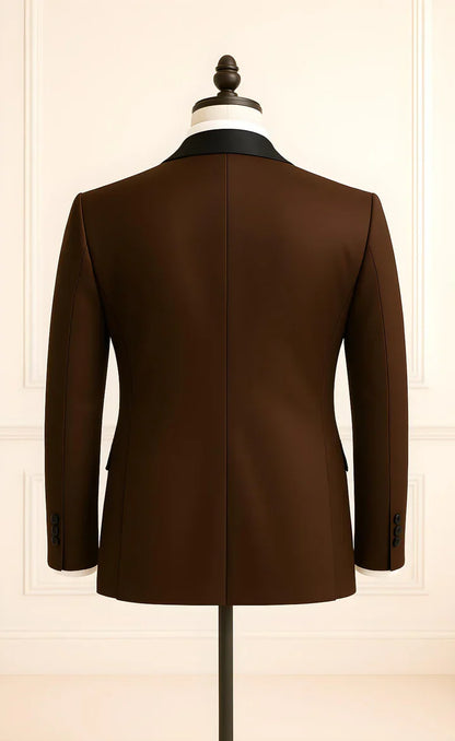 Elegant Chocklate Brown 3-Piece Suit/Tailored Fit