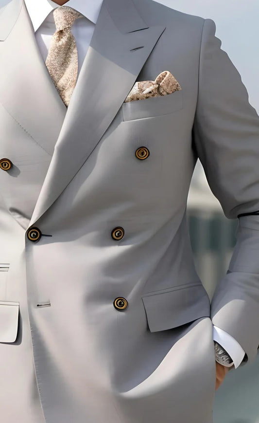“Steel Grey Suit – Effortless Modern Elegance”