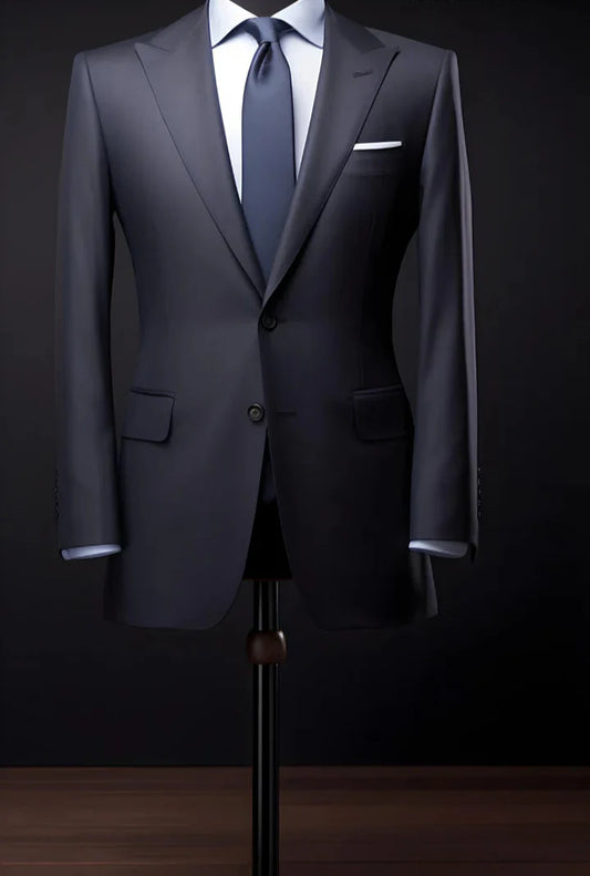 “ Dark Grey 2-Piece Suit – Effortless Modern Elegance”