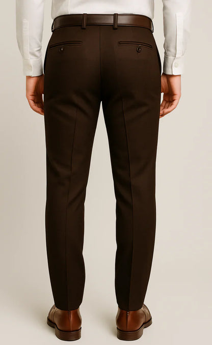 Elegant Dark Brown 3-Piece Suit/Tailored Fit