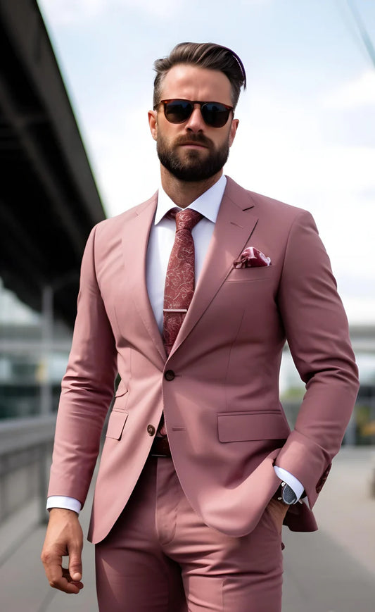 Dusty Rose -2-Piece Suit/Tailored Fit