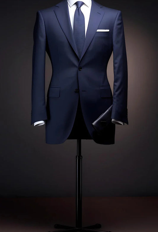 Dark Blue 2-Piece Suit – Effortless Modern Elegance”