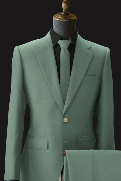 The Luxury Italian Fabric 2-PieceSuit for Men |Sage Green | Wedding, Partywear; Formal Wear